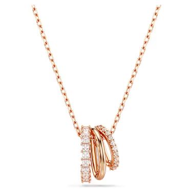 Rose gold Swarovski crystal necklace