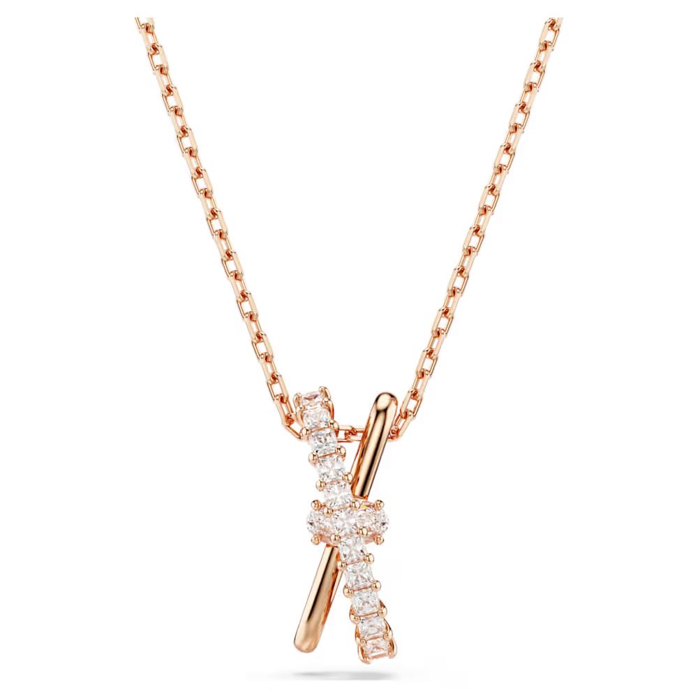 Rose gold Swarovski crystal Hyperbola pendant