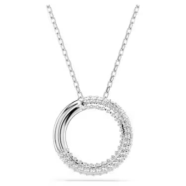 Swarovski Dextera circle pendant in silver