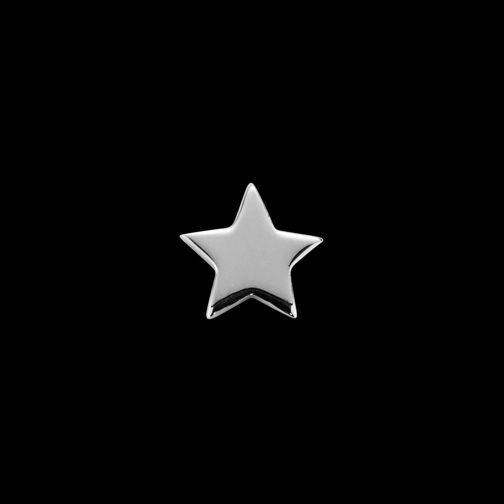 Silver star charm