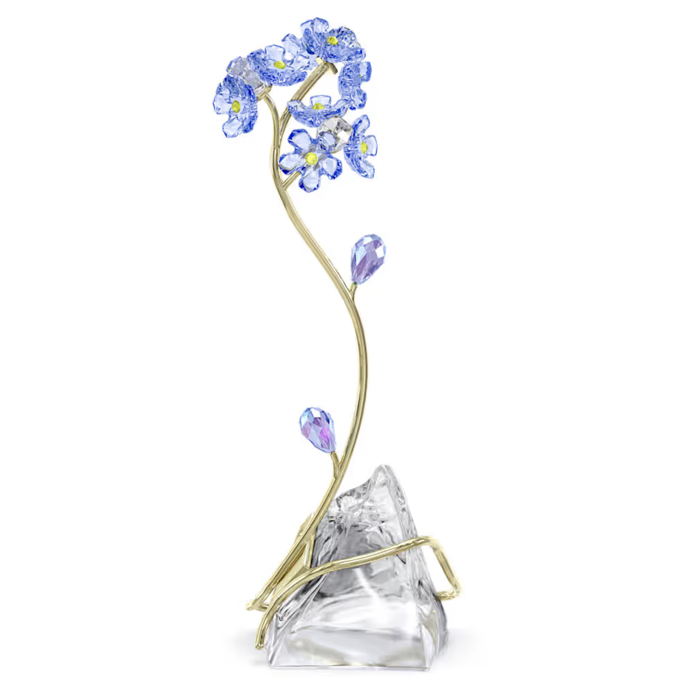 Swarovski crystal forget-me-not flowers