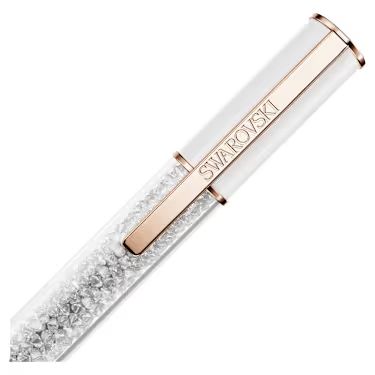 White and rose gold Swarovski crystal ballpoint pen