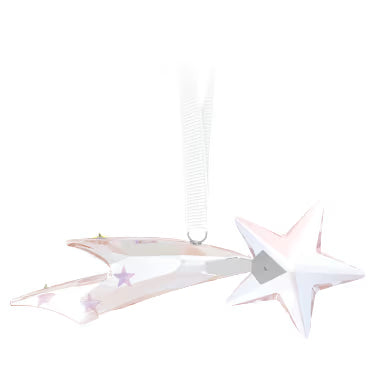 Swarovski crystal shooting star hanging Christmas ornament